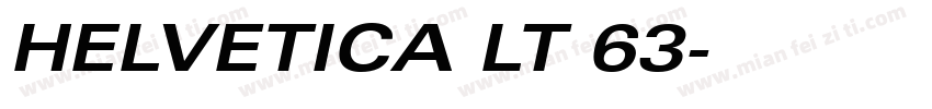 HELVETICA LT 63字体转换